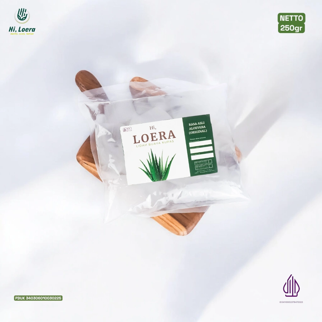 Lidah Buaya Aloevera Aloe Vera Murni Obat Herbal Asam Lambung Maag Gerd Gula Darah dan Darah Tinggi  250 Gram Kemasan Pouch