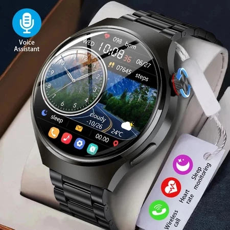 LIGE Jam Tangan Pintar GT4pro Tahan Air Multi-Olahraga Denyut Jantung/Tekanan Darah/Oksigen Bluetooth Smart Watch untuk Pria GT4pro Tahan Air Multi-Olahraga Denyut Jantung/Tekanan Darah/Oksigen Bluetooth Smart Watch untuk Pria