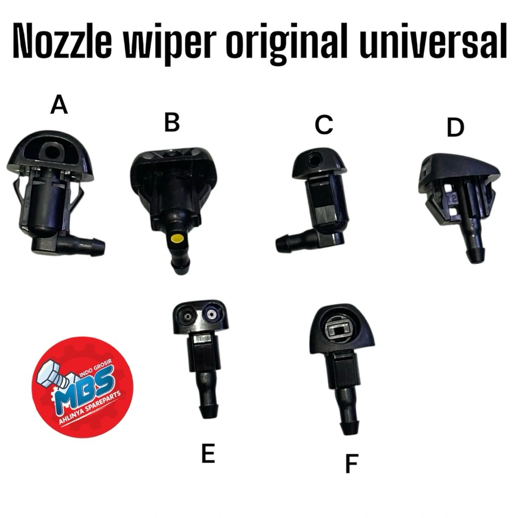 NOZZLE NOSEL PENYEMPROTAN AIR WIPER MOBIL UNIVERSAL ORIGINAL SEMUA JENIS TERSEDIA