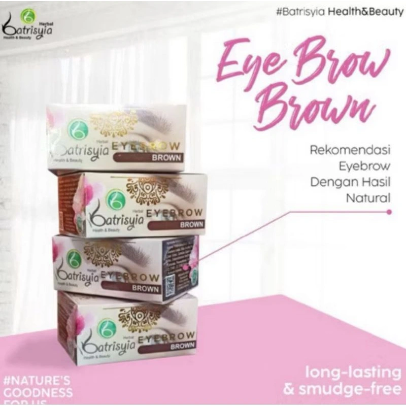 Batrisyia Eyebrow Gel Brown dengan Kemiri