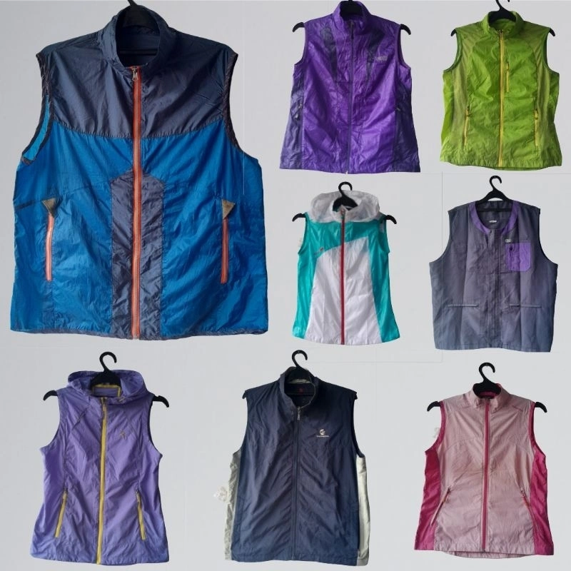 Rompi Motor Anti Angin Safety Korea Style Wanita Rajut Brokat Vest Pria Perempuan Vintage