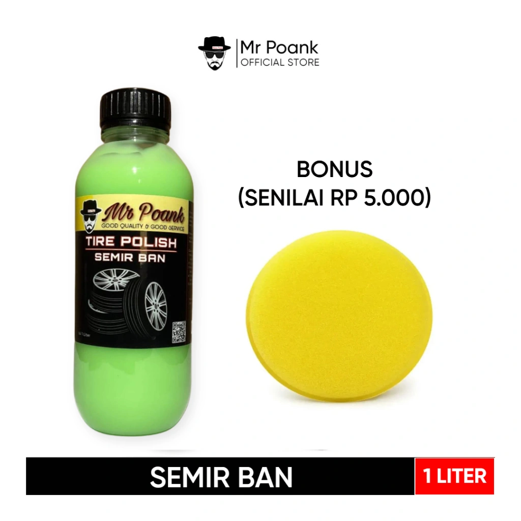 Mr Poank Semir Ban Pengkilap Ban  Penghitam Ban Mobil Motor Wet Look