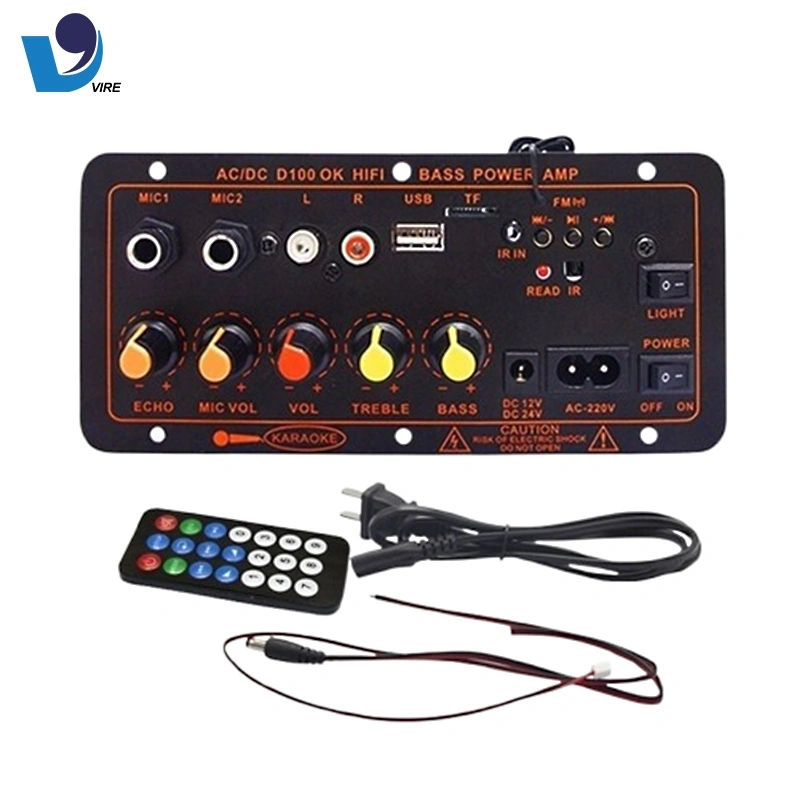VIRE papan amplifer D100 terbaru mudah di pakai super bass
