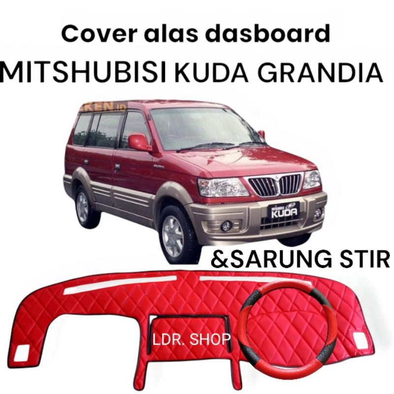 cover alas dasboard dan sarung stir mobil mitshubisi kuda