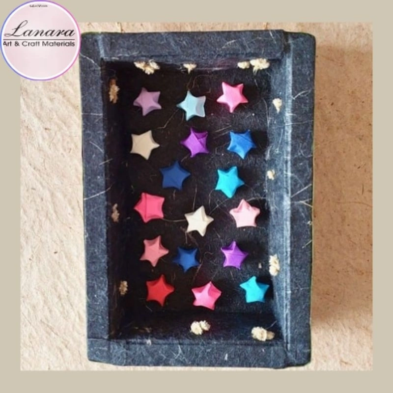 Lanara Kertas Origami Bintang Isi 40 Lembar Hiasan DIY Craft
