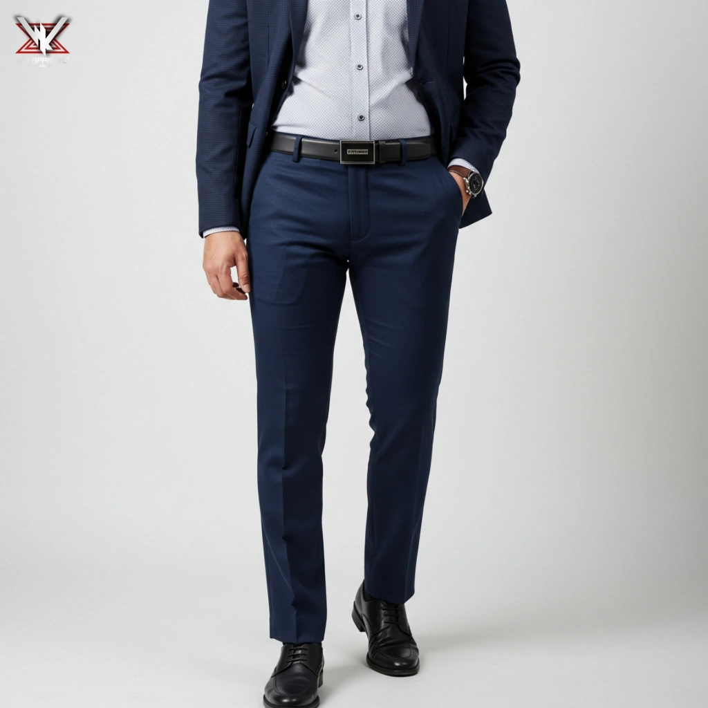 WK APPAREL - Celana Bahan Formal Slimfit Navy 27-38