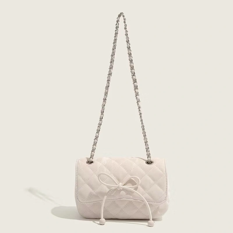 Tas Selempang Kulit Wanita Dompet Hp Cewek Rantai Luxury Bag FS34 19cm x 7cm x 12cm