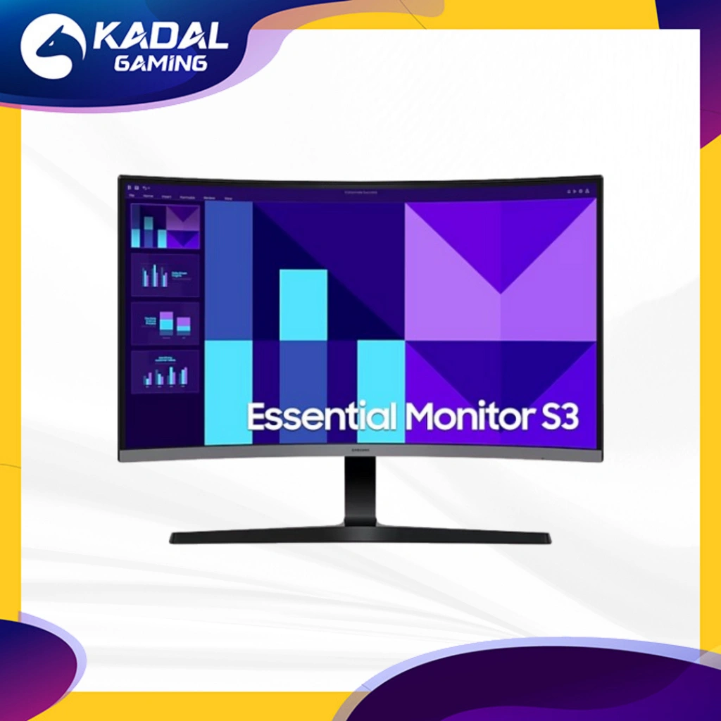 Monitor Samsung 27" LS27D396GAEXXD S27D396 27" VA Curved FHD 100Hz VGA HDMI Built in Speaker VESA