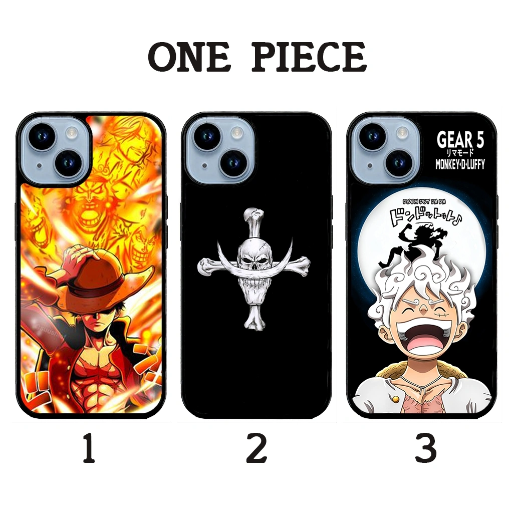 ONE PIECE - Softcase Glossy (BERGARANSI) Iphone samsung xiaomi redmi oppo vivo realme (Case Casing hp)