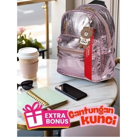 Colour Pop Backpack Water reppelent - Tas Ransel Wanita Mini Tas Fahion Korea Stylish