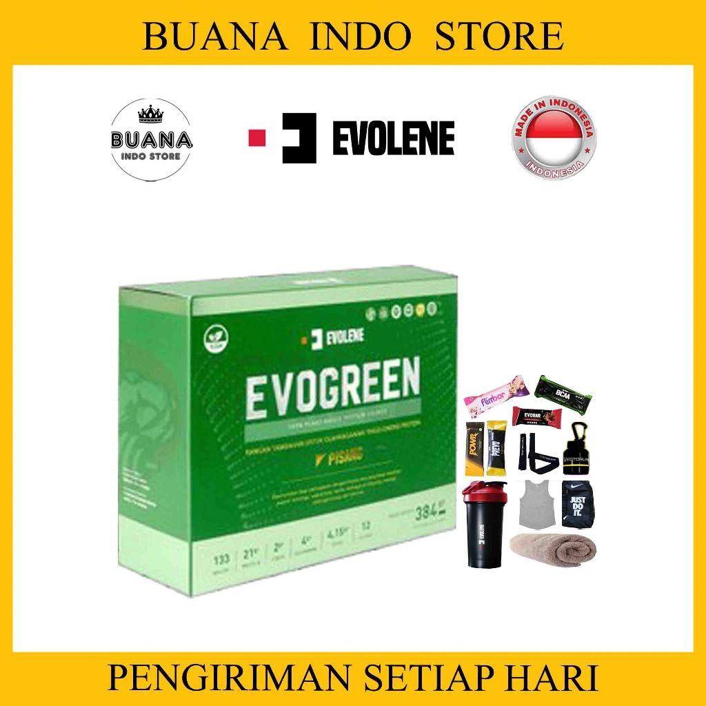 Evolene Evogreen 12s | Evo Green Vegan Plant Based Protein