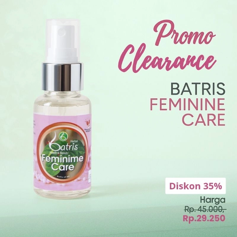 Batris Feminime Care 60ml - Feminin Care - Pembersih Kewanitaan