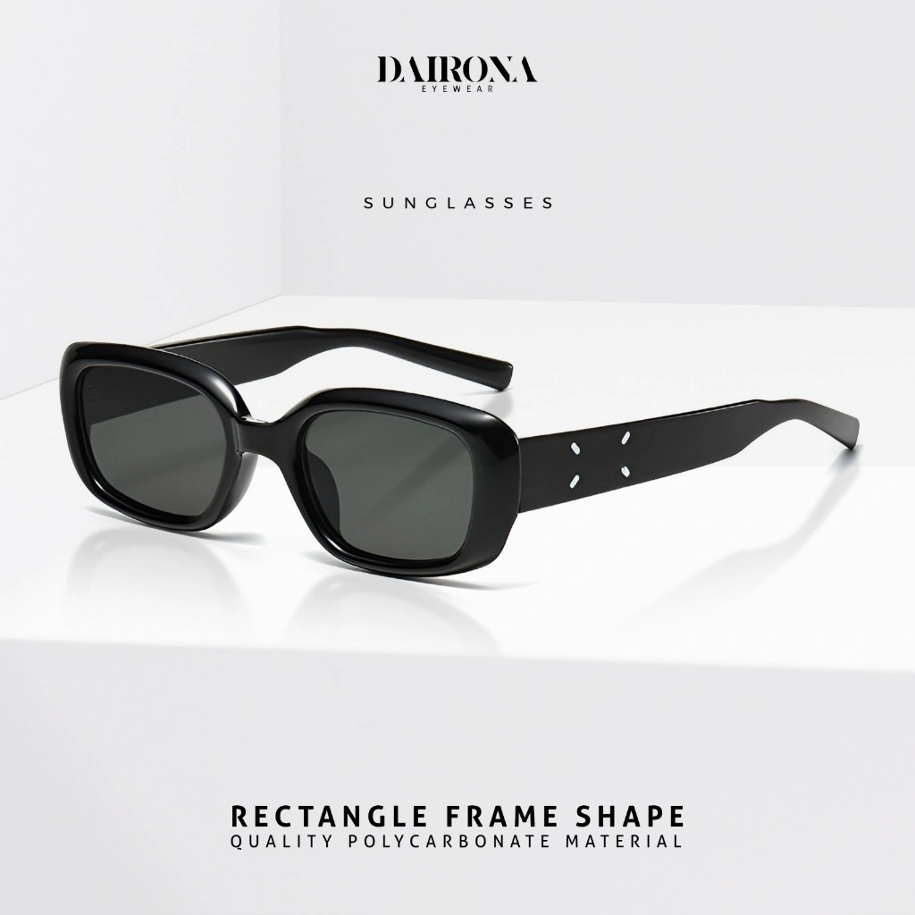 Dairona Eyewear Kacamata Hitam Cat Eye Sunglasses Fashionable Gaya Korea Pria Wanita Terbaru UV400 Polarized Anti Silau TR-90 G57