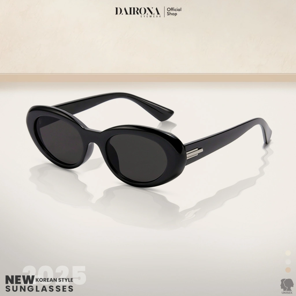Dairona Eyewear Kacamata Hitam Cat Eye Anti Silau UV400 Polarized Sunglasses Gaya Korea Pria Wanita PC 693 - ECO LEE