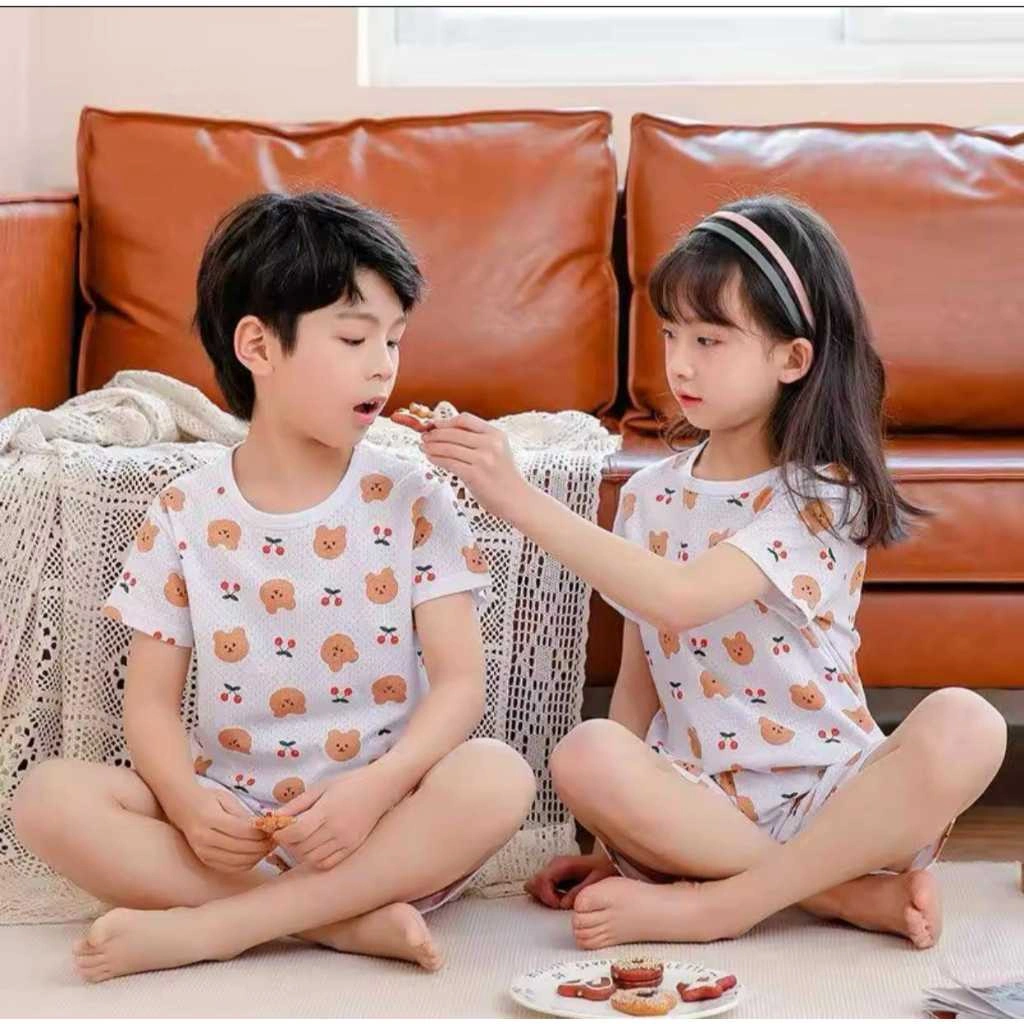 setelan harian anak full printing piyama anak 2 sampai 10 th