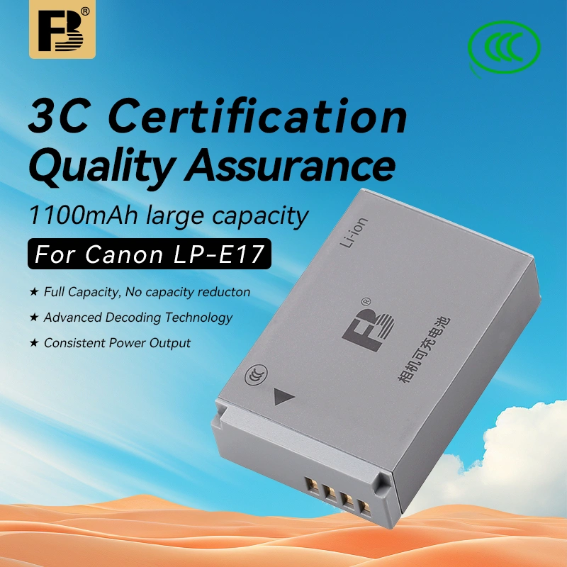 FB Baterai LP-E17 for Canon  EOS M3, M5, M6, 77D, 200D, 750D, 760D, 800D, 8000D, 9000D, Rebel T6s, T6i, T7i, SL2, SL3, Kiss X8i
