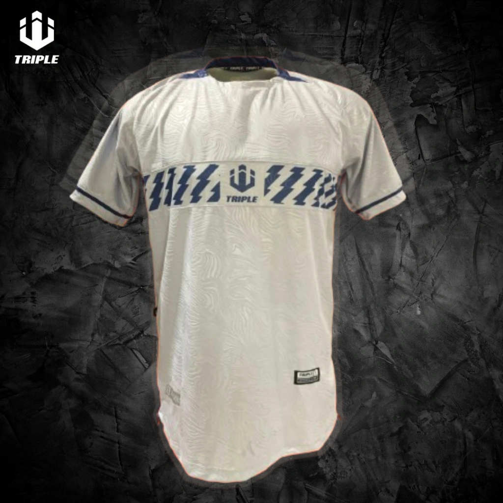 NEW SERIES - Baju Jersey Olahraga Sepakbola dan Futsal Warna Grey - Bahan EMBOSS PREMIUM