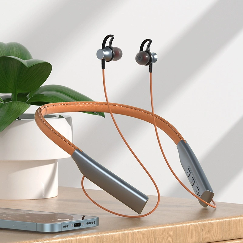Headphone bluetooth Bebas Genggam Bass 5.3 Headphone Bluetooth Neckband Earphone Stereo Olahraga Lari Headset Bluetooth Dengan Mikrofon