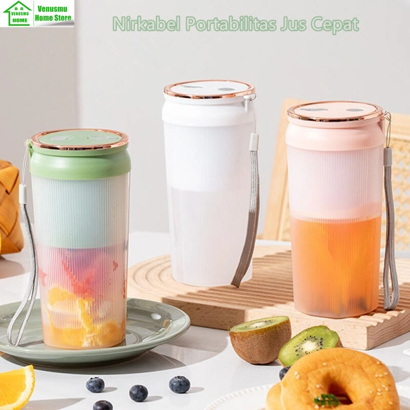 Venusmu Blender Portabel Mini Juicer Multifungsi USB Pembuat Jus Elektrik Rechargeable