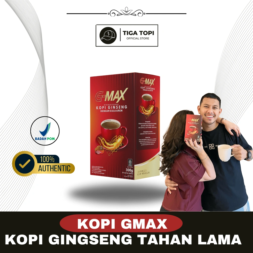 KOPI G MAX ORIGINAL MINUMAN INSTAN EXTRA GINGSENG 100% BPOM & HALAL