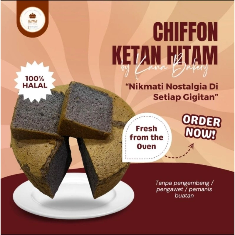 Chiffon Ketan Hitam By Kana Bakery