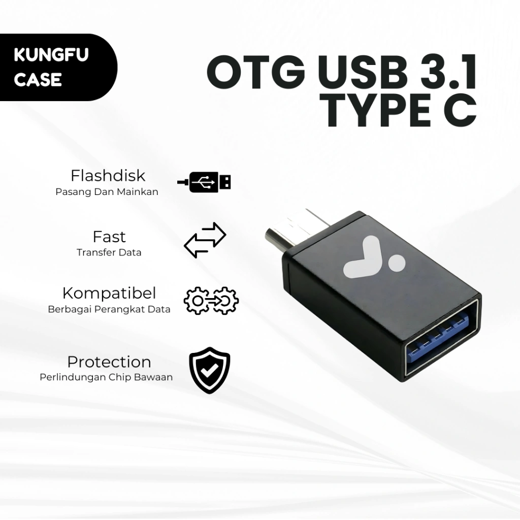 Kungfucase OTG Connector TYPE C TO USB 3.0 Adapter Converter Fast Data Transfer