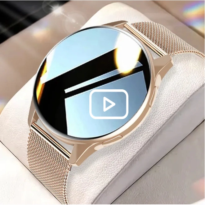 LIGE Baru Jam Tangan Pintar Bulat Bluetooth Panggilan Pria Wanita Kebugaran Gelang Wajah Kustom Smartwatch + Kotak