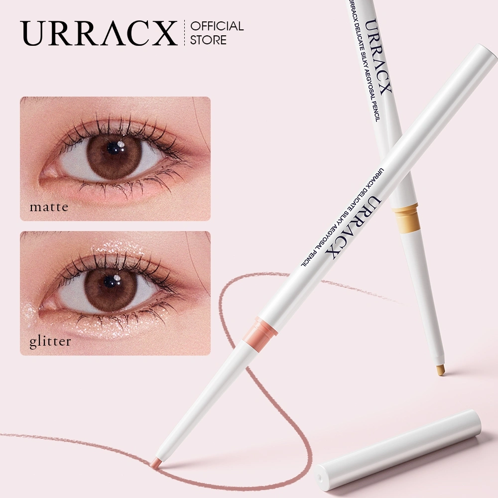 URRACX Aegyosal Pencil Highlighter Eyeshadow 3D Glitter Aegyosal Liner Memperbesar Mata Waterproof Tahan Lama Matte Delicate Silky Hiasan Mata Makeup