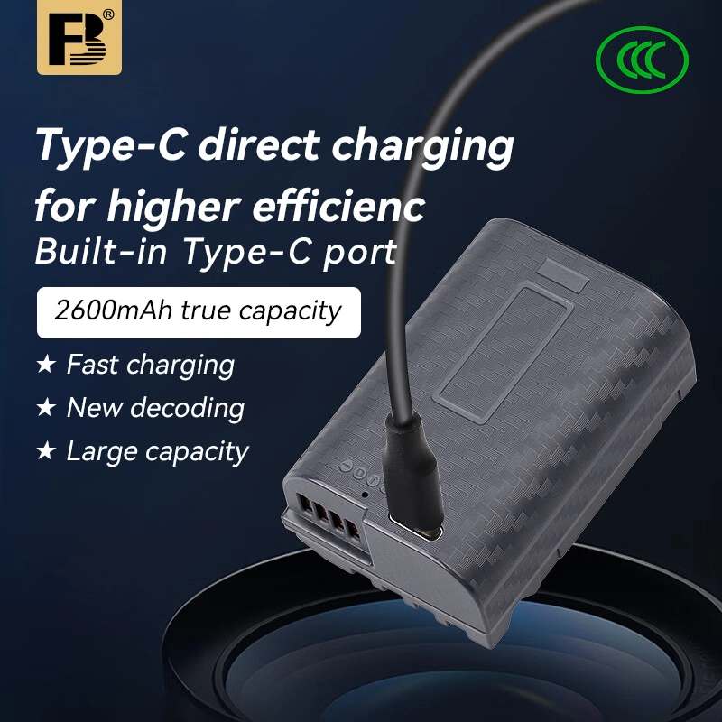 FB DMW-BLK22 Rechargeable Battery for Panasonic DC-S5/GH5M2/GH6S5M2/S5M2X/ with Direct Rechargeable USB-C