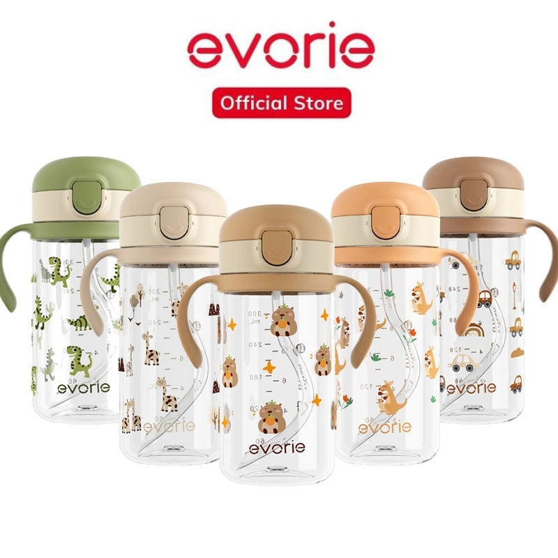 Evorie Sugar Baby Tritan Sippy Cup Untuk 12 - 18 Bulan| Botol Minum Anak 300ml - Botol Minum Bayi