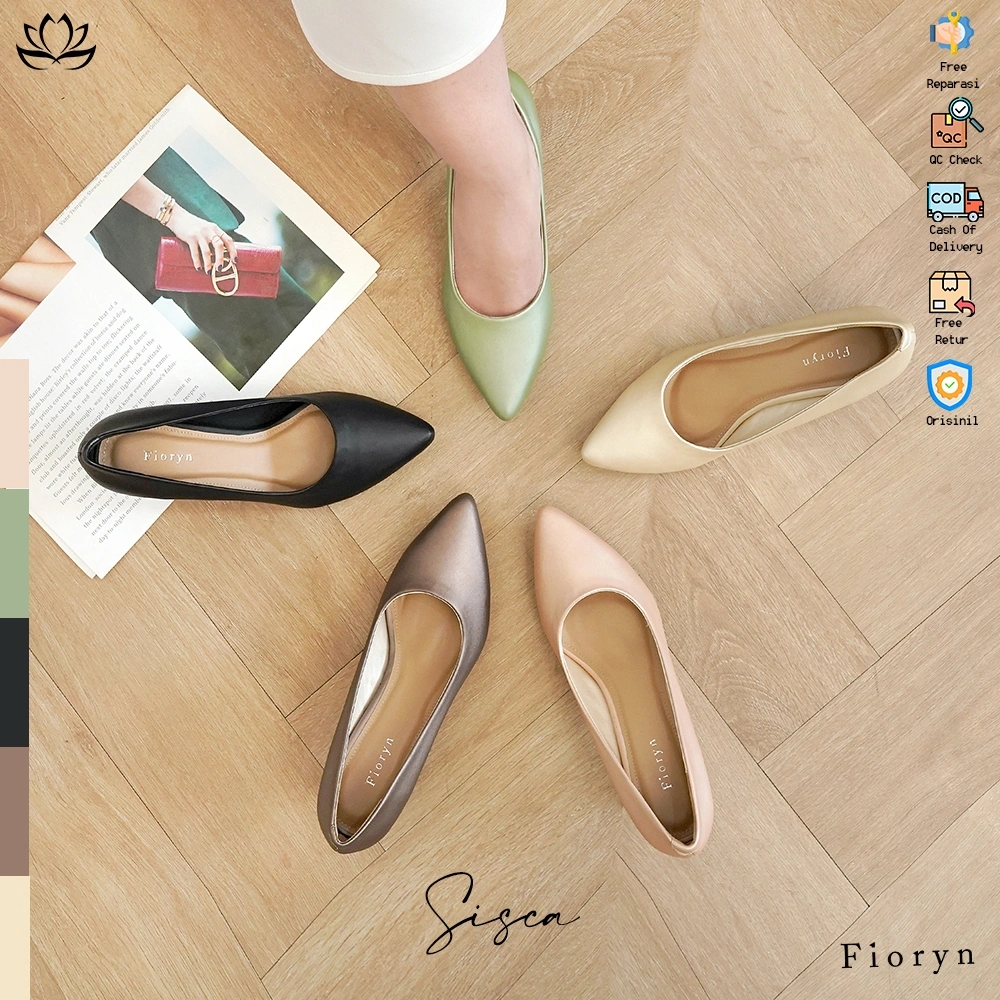 Fioryn - Sisca Sepatu Wanita Hak Lancip / Heels Kitten 5 cm