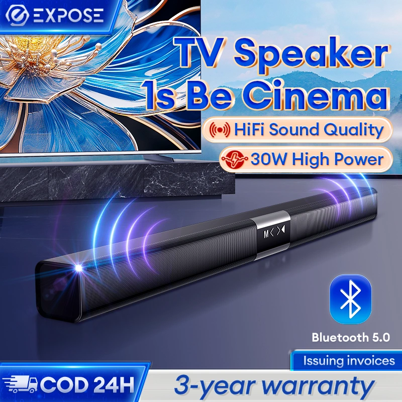 SoundBar Wired/Wireless Bluetooth Speaker TV Sound Bar 4D Stereo Sound Home Surround Sound for Home