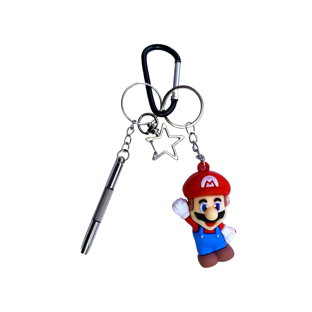 DMCS Carabiner Keychain Gantungan Kunci Y2K Super Mario