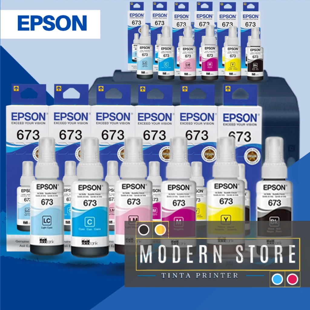 TINTA PRINTER EPSON 673 SERIES L800 L805 L850 L1800