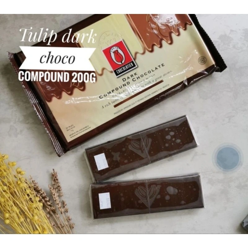 Coklat Baking/Coklat batangan 100gr Tulip Compound