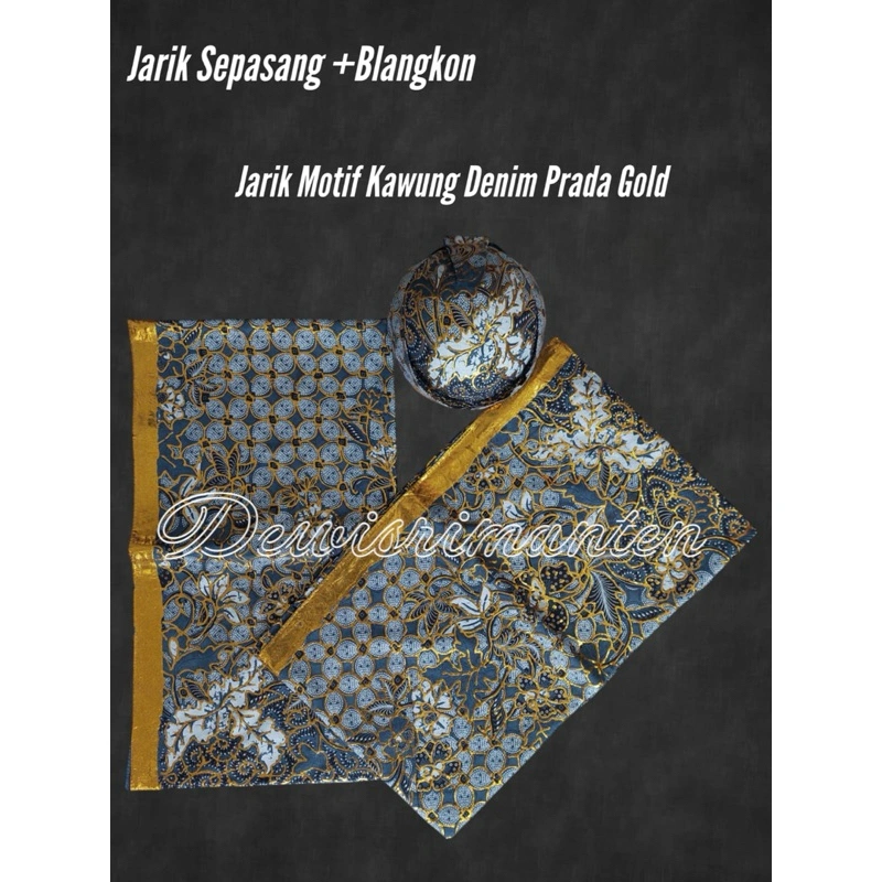 Kain Prodo Pengantin denim/Jarik Prodo biru