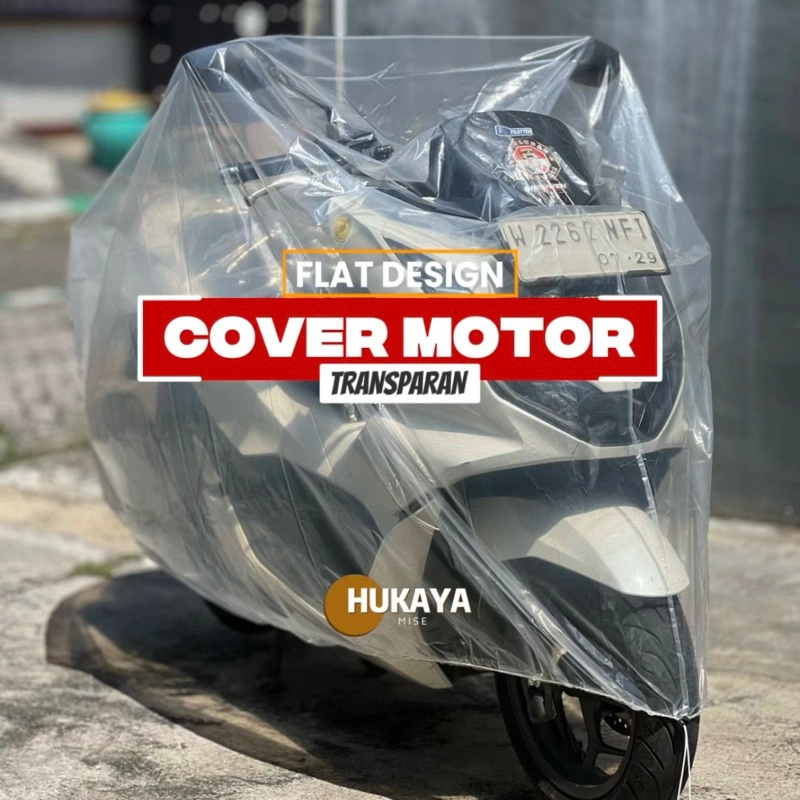 Cover Sarung Motor Plastik Transparan Waterproof Tebal honda vario beat pcx