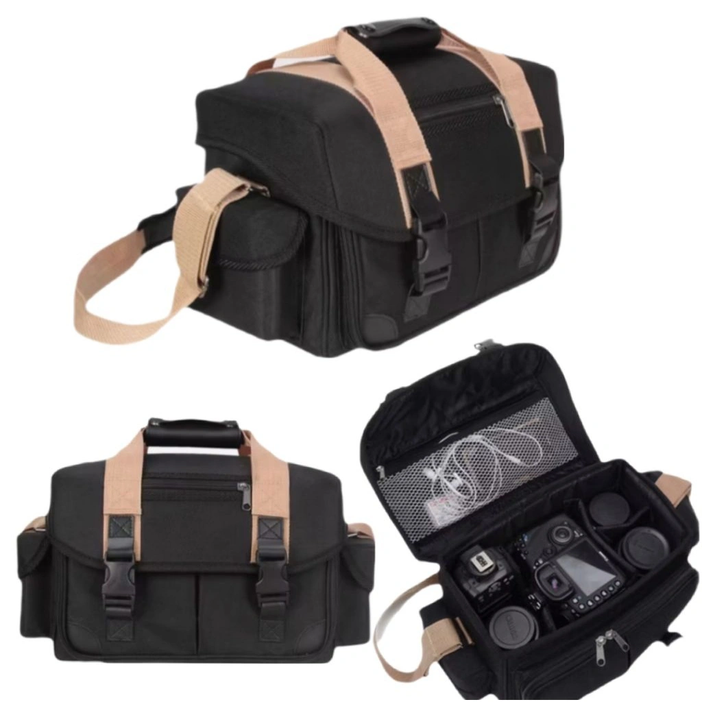 Tas Kamera SLR Canon Nikon Sony Fujifilm Soney Compartement Catton Large Capacity Shoulder Diagonal Digital Kamera Bag