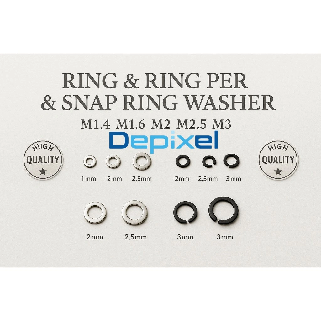 10pcs Ring Washer M1.4 M1.6 M2 M2.5 M3 1.4mm 1.6mm 2mm 2.5mm 3mm 1.4 1.6 2.5