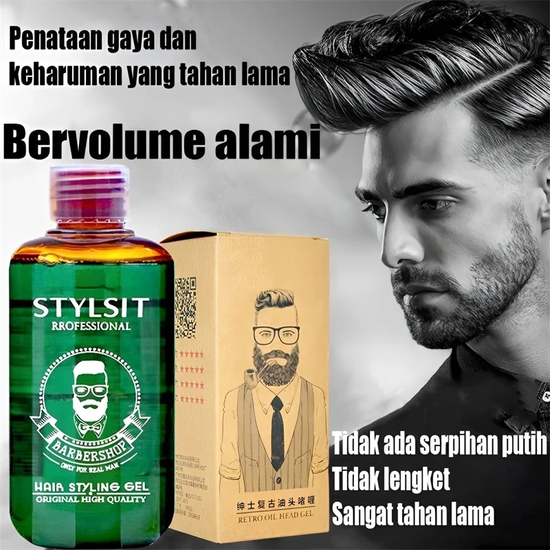 Minyak Rambut Pria Penataan  Tahan lama dan tidak lengket minyak rambut gel rambut lilin rambut
