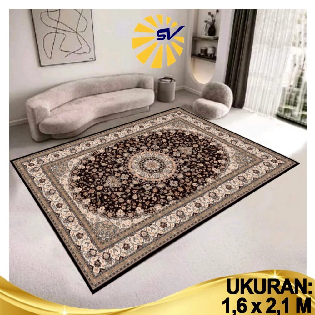 (SV) Karpet Lantai Eropa Polyester (Uk 210 x 160 Cm)/ Karpet lantai Motif Modern