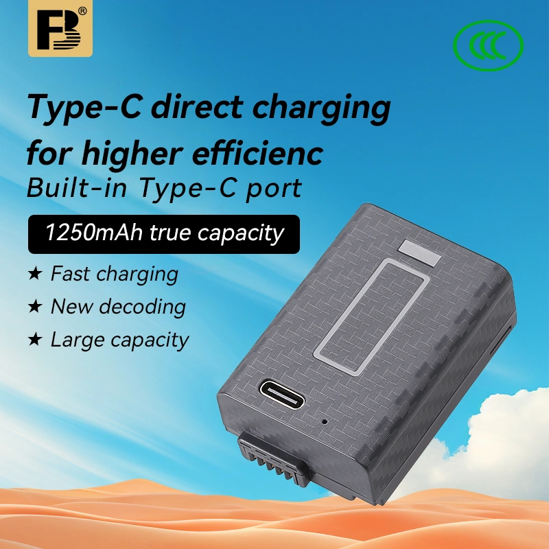 FB EN EL25 Nikon Z50 Z30 ZFC D5600/D5500/D5300/D5200 Rechargeable Battery for Nikon Digital Cameras with Direct Rechargeable USB-C