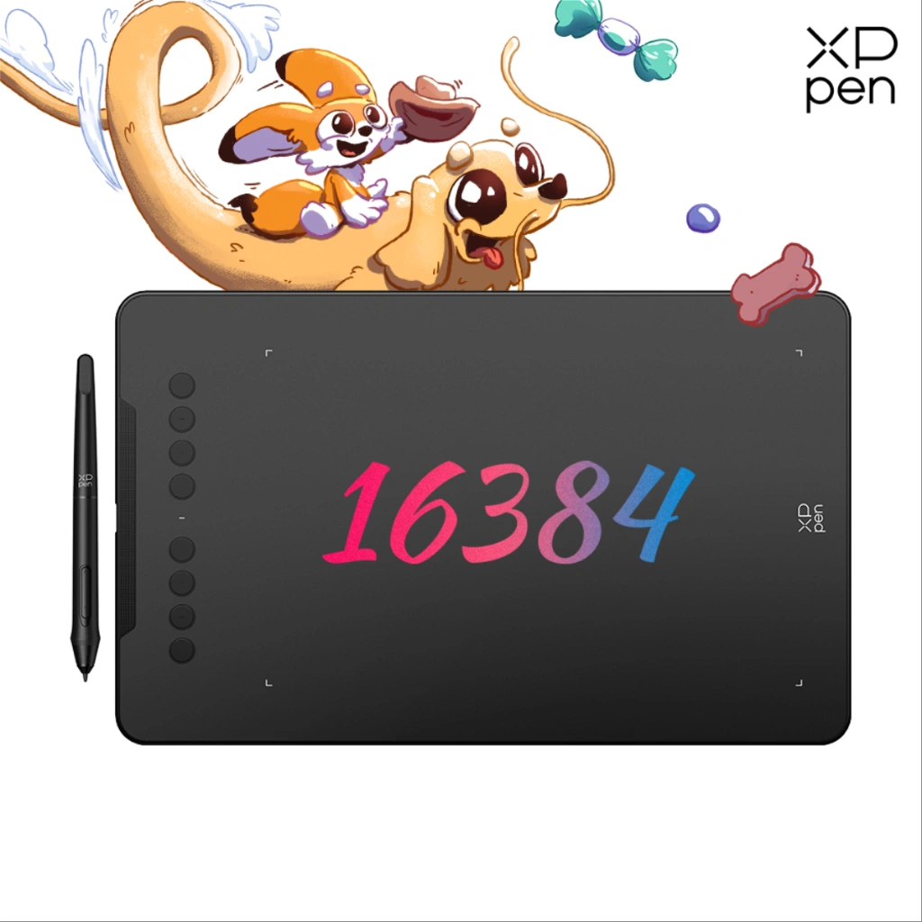 XPPen Deco 01 V3 Drawing Tablet 10inch Digital Graphic Pen Tablet With 16384 Levels Battery-free Pen