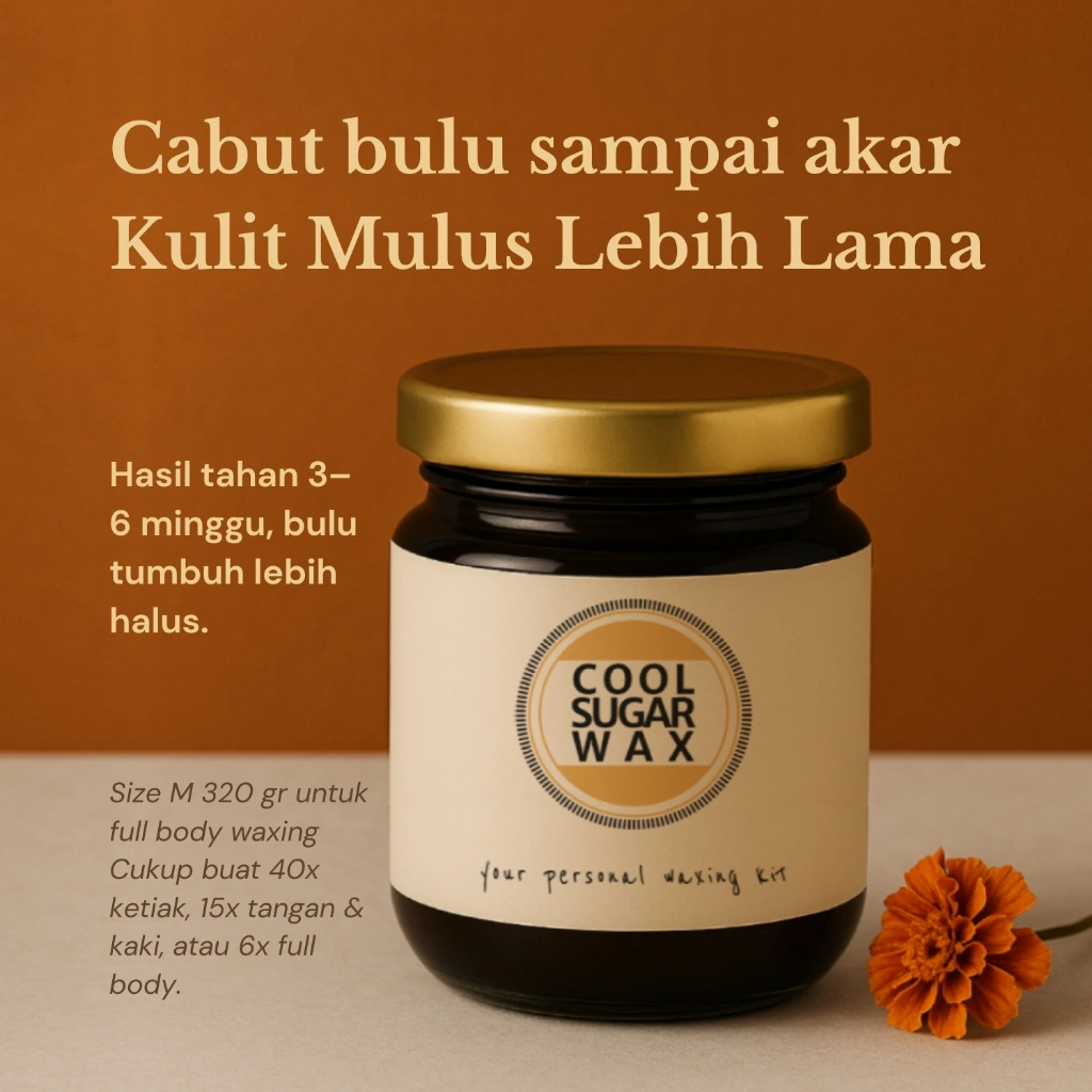 Size Jar M Coolsugar Waxing Kit Bulu Ketiak Natural Penghilang Cabut Pembersih Wax Perontok Sugar