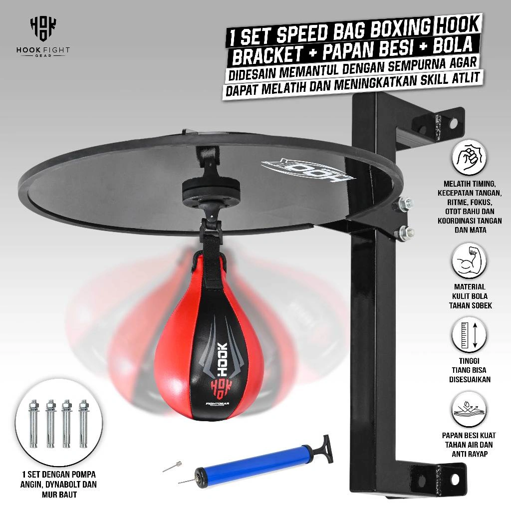 1 Set Speedbag Boxing Hook Speed Bag Swivel Speed Ball Boxing Speed Ball