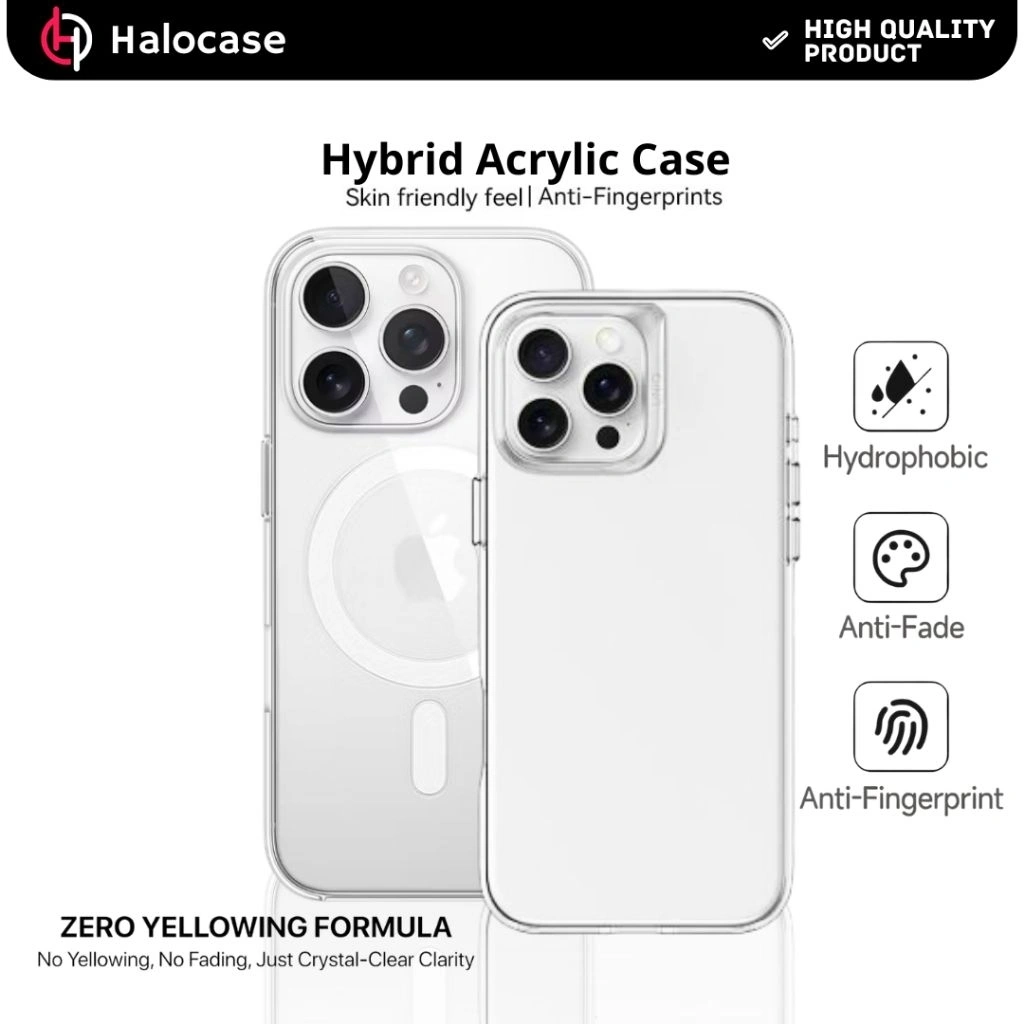 Case for iPhone 17 16 15 14 13 Plus Air Promax Clear Magsafe Case Hybrid Anti Yellowing