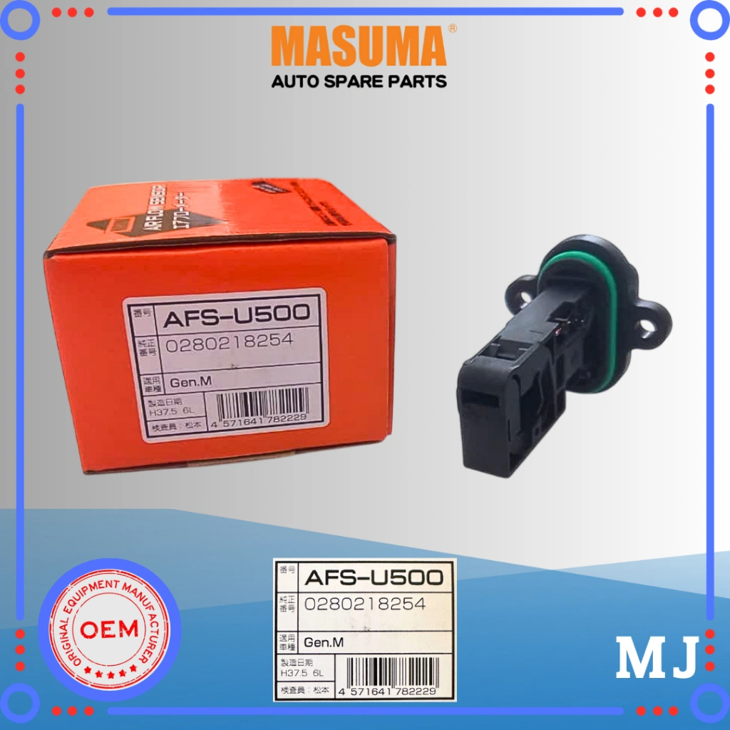OEM JAPAN QUALITY MASUMA MAF MAP Sensor Mass Air Flow CHEVROLET SPIN 1.2 1200 cc 1.5 1500 cc AVEO SONIC 12671616 13301682