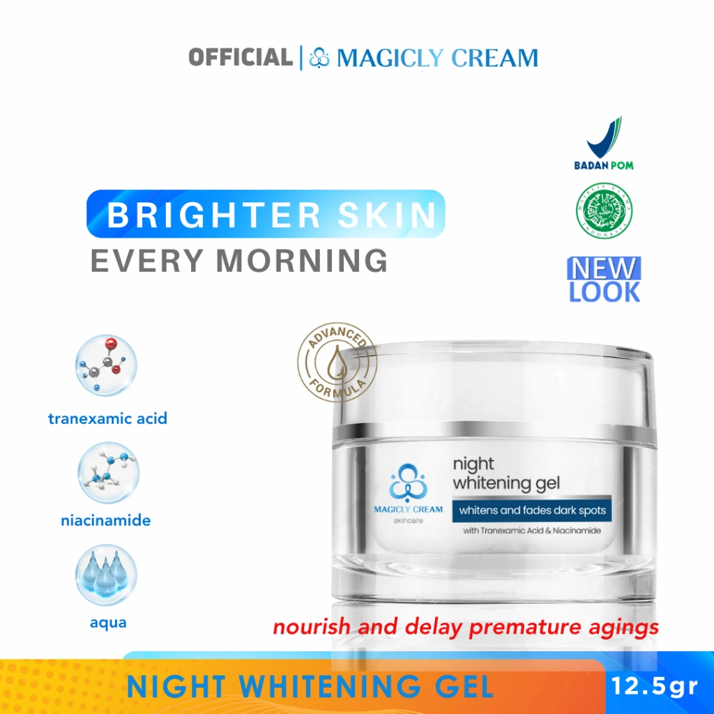 MAGICLY CREAM SKINCARE Night Whitening Gel Anti Aging 12.5 gr