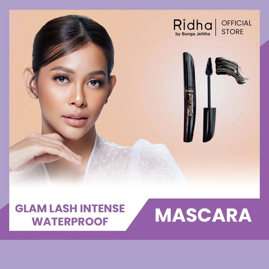 RIDHA Glam Lash Intense Waterproof Mascara 3in1