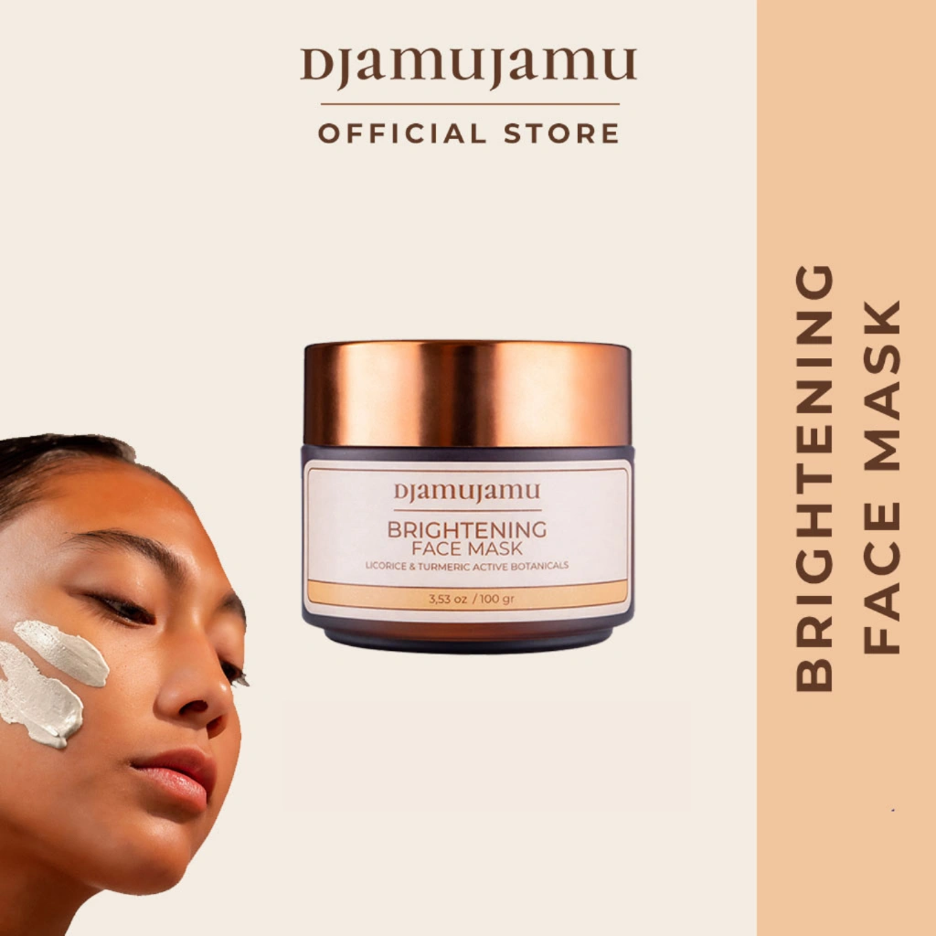 DJAMUJAMU BOTANICALS Brightening Face Mask - 100g - Face Clay Mask 